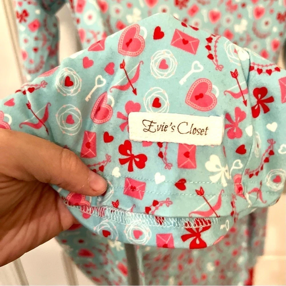 Evie's Closet Reversible Holiday Christmas Valentines Dress - Size 7